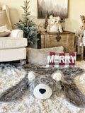 Gray Grizzly Bear Rug
