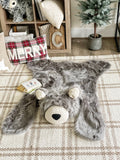Gray Grizzly Bear Rug