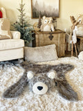 Gray Grizzly Bear Rug