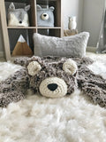 Brown Bear Rug for Woodland Nursery